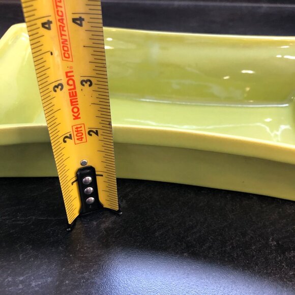 Vintage Green Ceramic Serving Dish 10X7 Kitchenware Tableware Decor - Picture 9 of 11